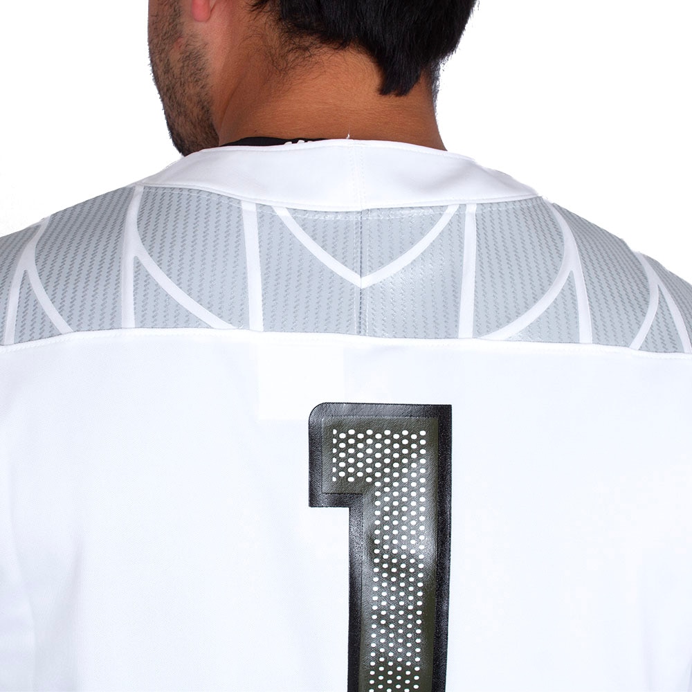 Classic Oregon O, Nike, White, Jerseys, Men, Football, Game Day, 2024, #1, Alt 5, Diamond Plate, 798963
